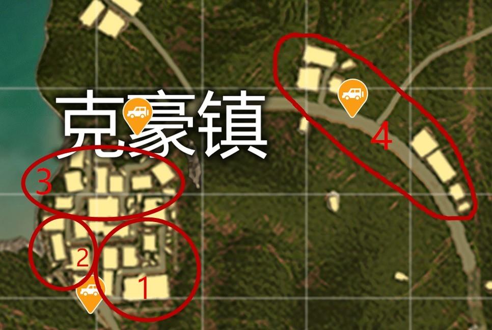 绝地求生刺激战场雨林地图克豪镇