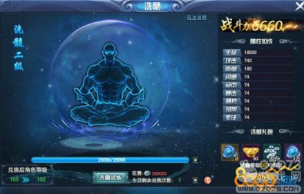侠客梦洗髓系统