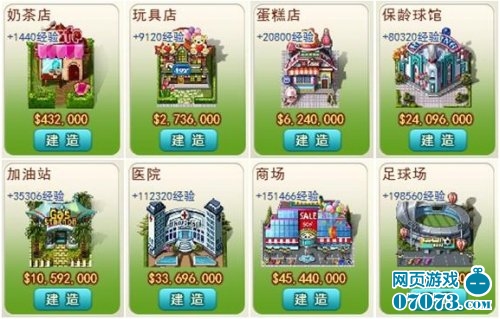 店截图_游戏截图 - 07073亿万城市网页游戏官