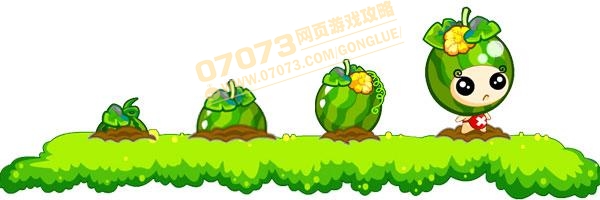 奥比岛小战士西瓜_变异动植物_07073变异动植