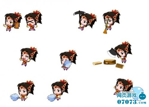 萌三国周瑜家园动作展示_游戏截图-+07073萌