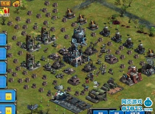 红警大战摆法基地防御图高手精彩诠释_红警大