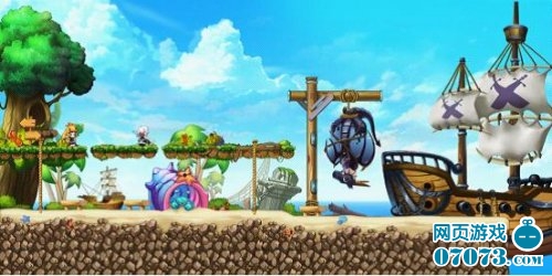 横版mmo动作rpg网页游戏《卡布魔境》开启_