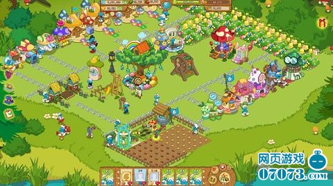 蓝精灵小镇游戏截图二_游戏截图 - 07073蓝精