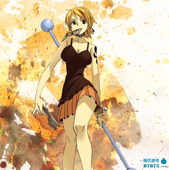 海贼王娜美高清壁纸_海贼王媞娜_海贼王壁纸-007鞋网