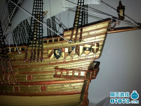 西班牙大帆船模型展示 _ 游戏杂谈 - 07073海神