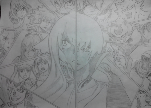 妖精的尾巴妖精VS冥府手绘_妖精的尾巴攻略-