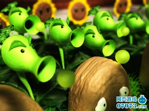 植物大战僵尸OL高清电脑壁纸豌豆炮_僵尸壁纸 - 07073植物大战僵尸OL网页游戏官网