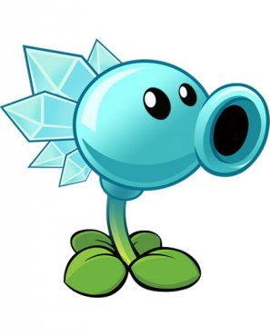 植物大战僵尸ol寒冰射手高清原画_植物菜园 - 