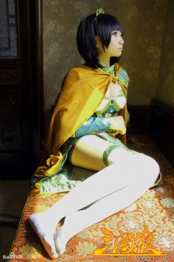 三国杀大乔cosplay 圆脸美女的确像 _ 玩家靓照