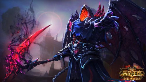 暴风王座原画死神_游戏原画 - 07073暴风王座