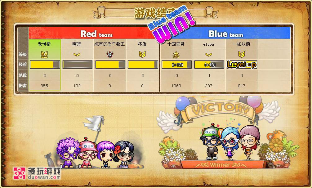 《弹弹堂》游戏胜利时刻截图 - 07073网页游戏