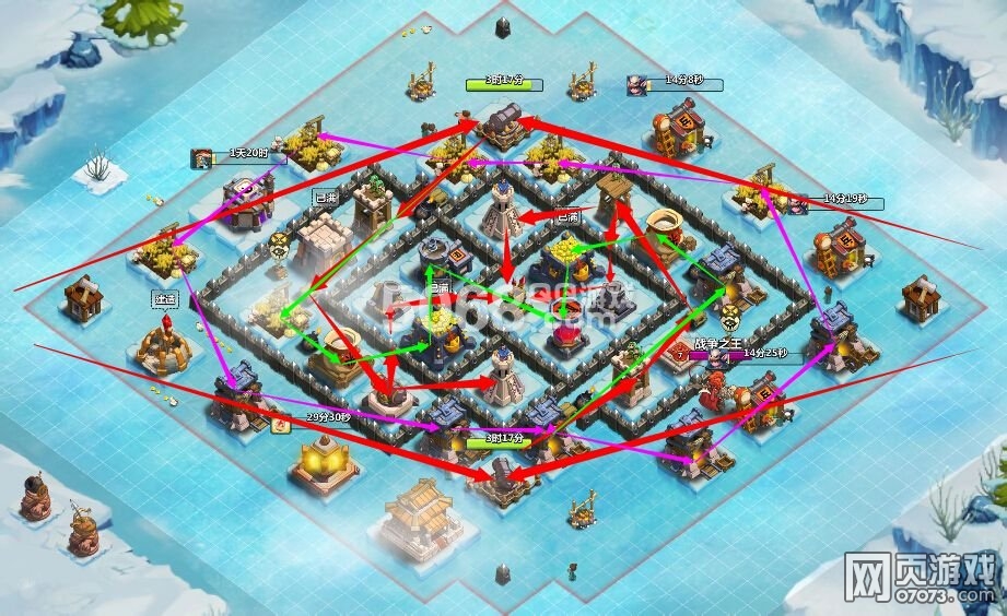 疯狂联盟6本敌人的走向以及建筑的摆放_疯狂