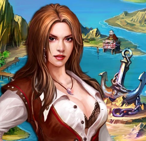 海岛大亨贝莎海盗妹原画