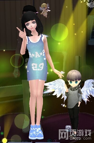 touch季月女装蓝色效果展示