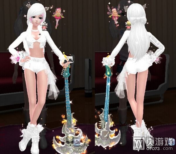 touch处女座女装白色效果展示